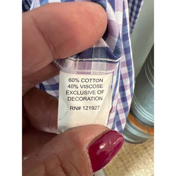 Johnnie-O size XXL plaid button down shirt - Picture 3 of 3